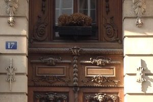 Parisian doorways. Two Doors, One Morning