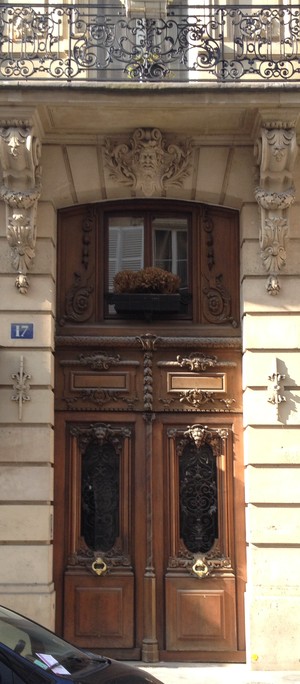 Parisian doorways. Two Doors, One Morning