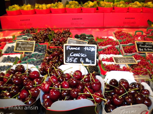 Cherries at Hediard