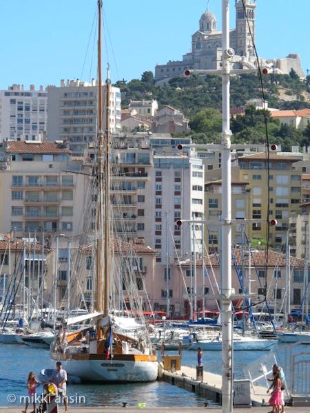 Sailboats at Vieux Port in Marseille