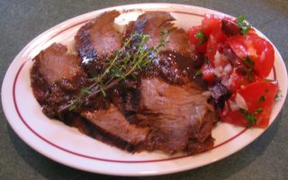Recipe: Flank Steak and Port Sauce (Bavette au Porto)