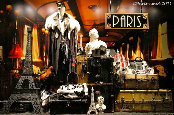 Paris Christmas Windows at Printemps Men’s Store