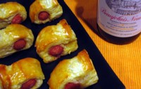 Beaujo Nouvo Saucisses Feuilletées ~ Sausages Wrapped in Puff Pastry