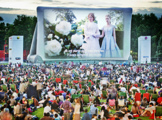 Open-Air Cinema Extravaganza in Paris...