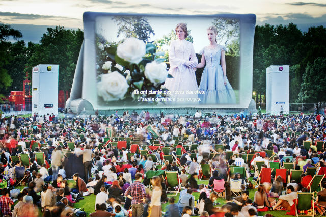 Cinema en Plein Air/ courtesy of Parc de la Villette