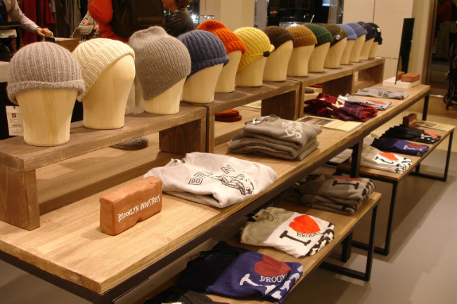 Brooklyn-inspired merchandise at Le Bon Marché