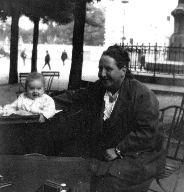 Gertrude Stein with Hemingway's son