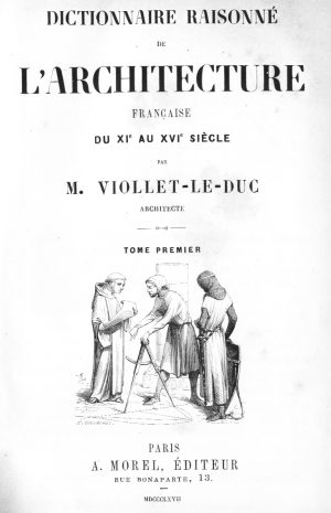 Front cover of the Dictionnaire Raisonné de L'Architecture Française du XIe au XVIe siècle