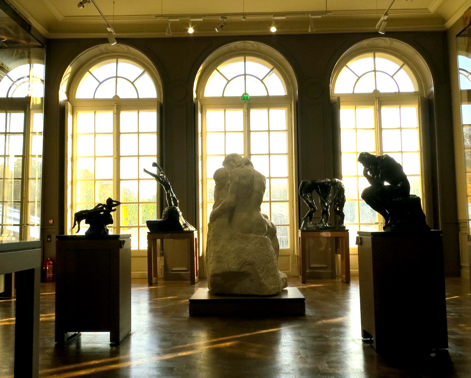 Rodin's most emblematic works: The Kiss, The Thinker, The Three Shadows ©Sylvia Davis
