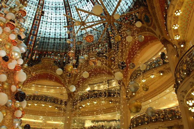 An intergalactic Christmas at Galeries Lafayette in Paris