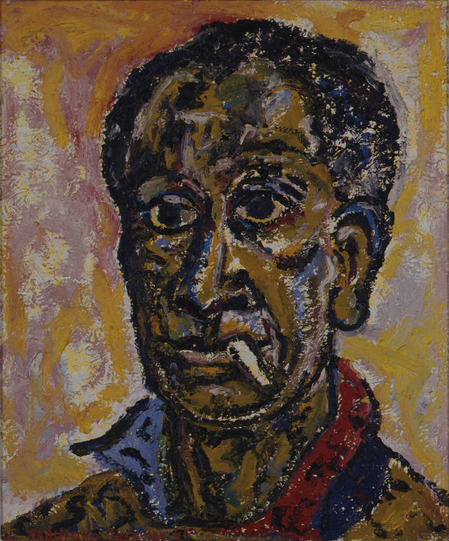 Auto-portrait (1965) Oil on canvas by Beauford Delaney