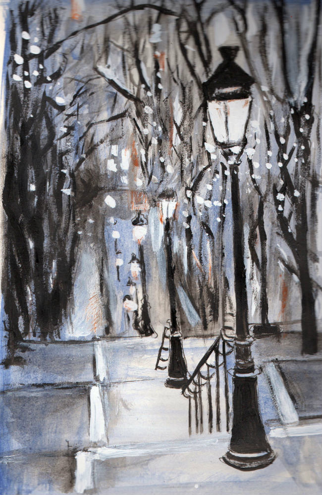 Montmartre painting by Charlie Hawksfield