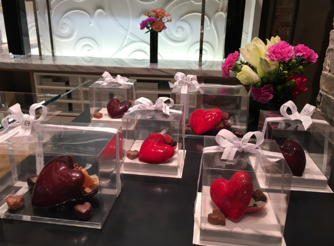 Jacques Genin chocolate hearts