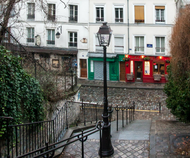 staircase in Montmartre