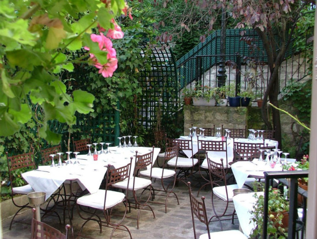 The terrasse at Le Moulin de la Galette