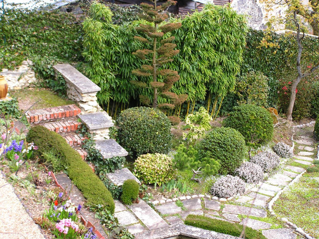 Gardens at Maurice Ravel's former home in Montfort l'Amaury