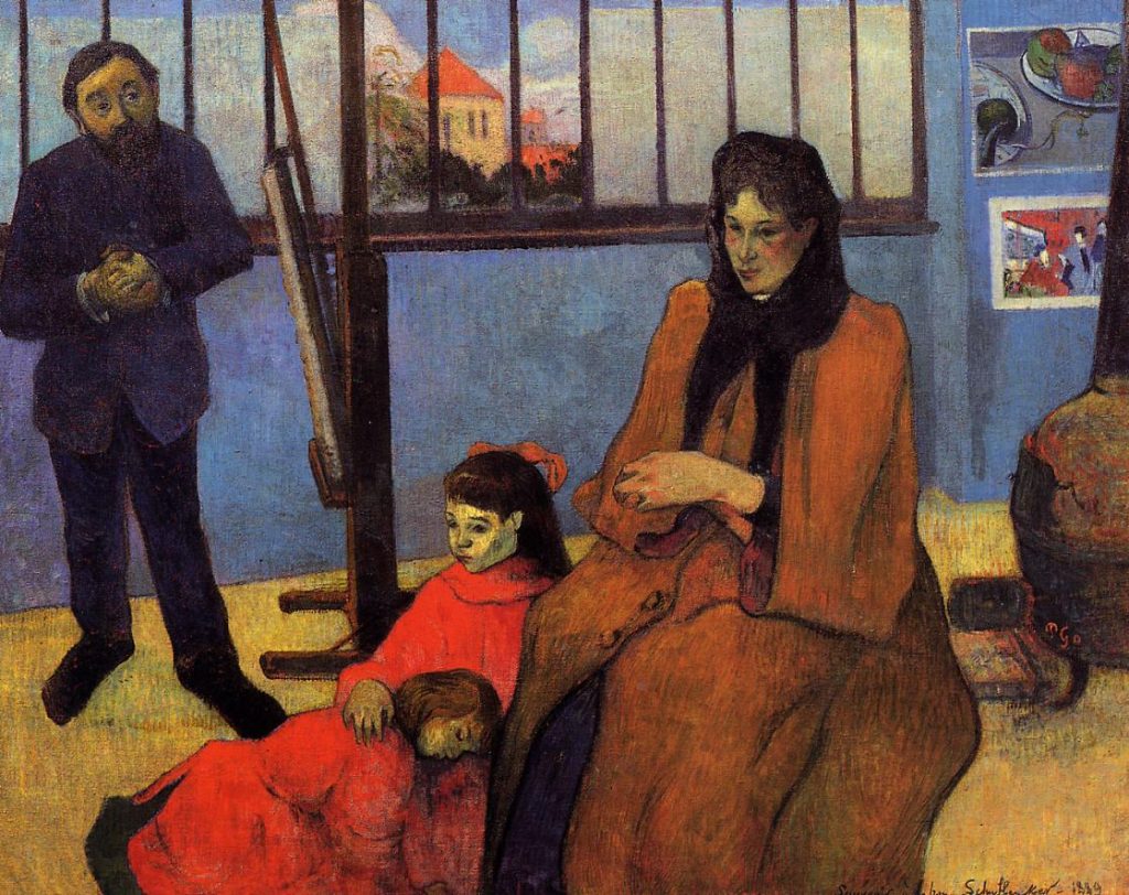 Paul Gauguin, The Schuffenecker Family in the Studio, 1889, oil on canvas, 91.5 x 110 cm, Paris, Musée d’Orsay © Musée d'Orsay, Dist. RMN-Grand Palais / Patrice Schmidt.