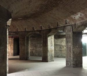 Underground tunnels beneath the Paris opera house