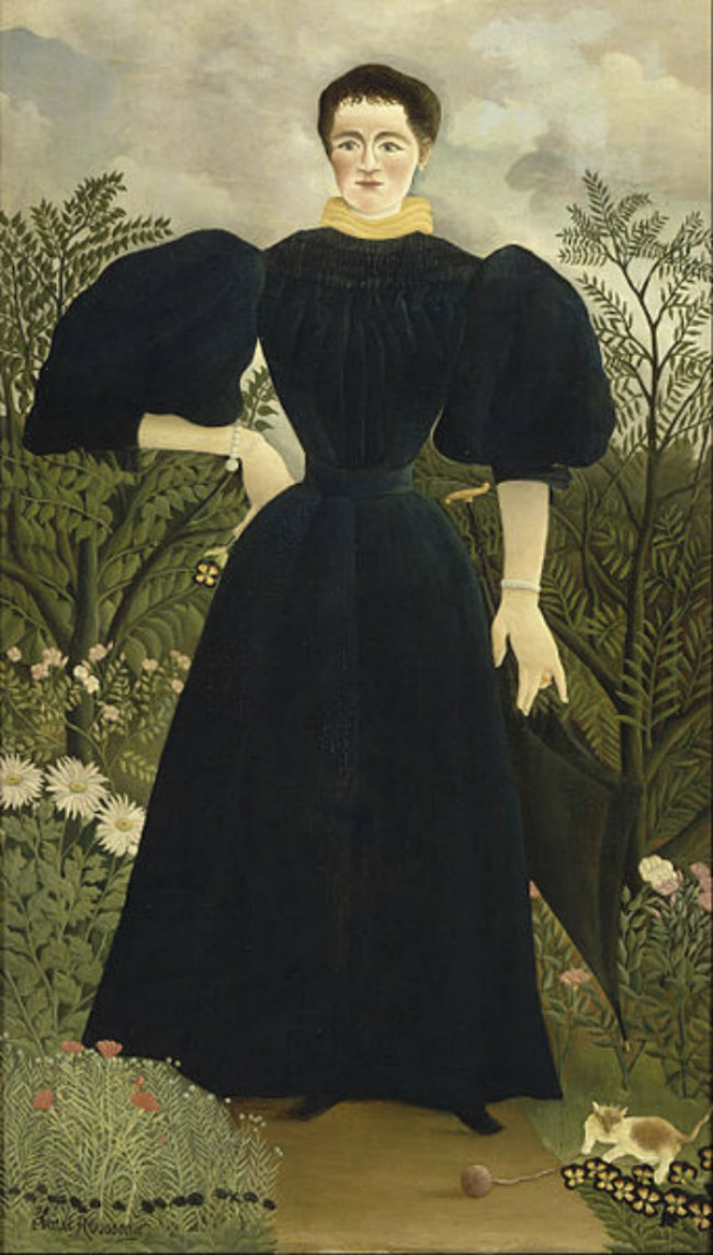 Henri Rousseau, called le Douanier, Portrait of Madame M., c. 1890, oil on canvas, 198 x 114.5 cm Paris, musée d’Orsay, © RMN-Grand Palais (musée d’Orsay) / Hervé Lewandowski.