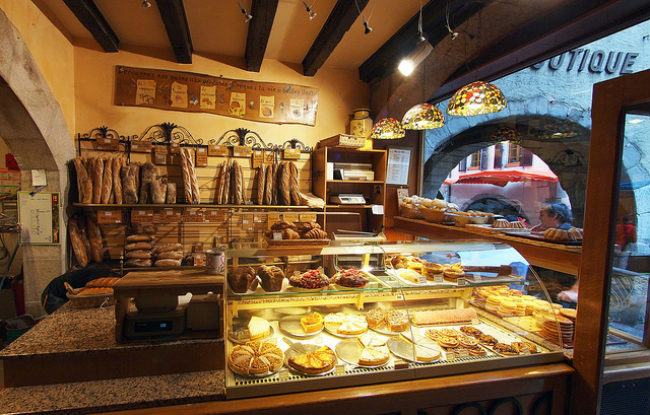 French bakery in Annecy, France by JohnPickenPhoto/Flickr