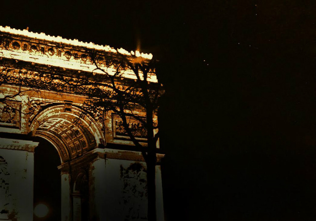 First star I see tonight, Arc de Triomphe, Paris (Photograph by Maurice Sapiro, 1956)
