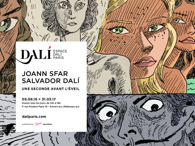 "Joann Sfar - Salvador Dali, une seconde avant l'éveil" exhibition at the Espace Dali
