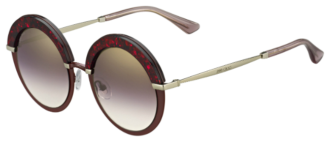 "Gotha" sunglasses in red, 340 euros, Jimmy Choo exclusive for Printemps