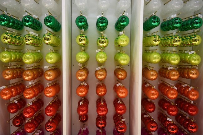 Holiday decorations at Le Bon Marché. Photo: Krystal Kenney