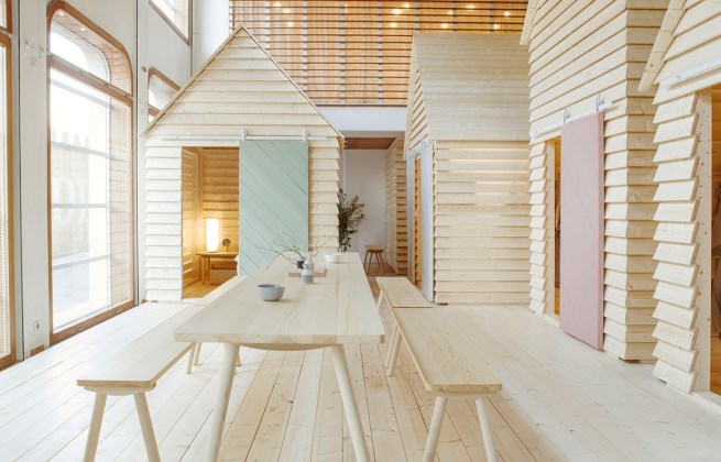 Sleepover in Wood Cabins in the Center of Paris: Institut Finlandais