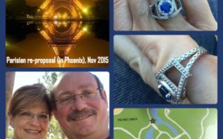 La Première Fois: An Eiffel Tower Anniversary Ring by Lori Lamb
