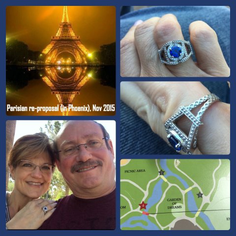 La Première Fois: An Eiffel Tower Anniversary Ring by Lori Lamb