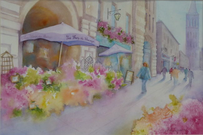 La Première Fois A Paris Memory A Watercolor By Mary - 