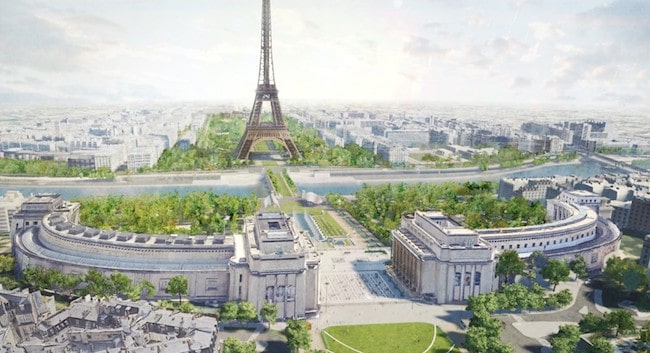 Green Paris: A Giant Garden Connecting the Trocadéro & Eiffel Tower