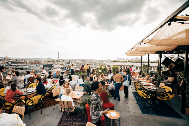 Creatures, the summer rooftop restaurant of Galeries Lafayette is