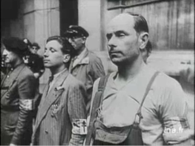 Resistance fighters in Paris, August 1944