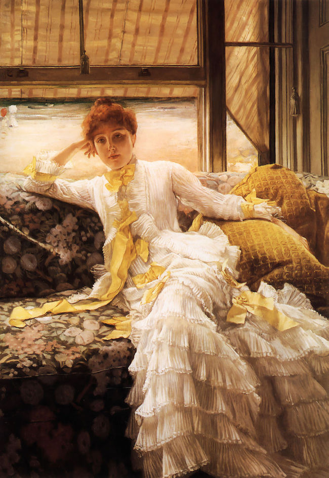 James Tissot, Seaside (Kathleen Kelly Newton), 1876, oil on canvas, Cleveland Museum of Art, Ohio. Public Domain: Wikipedia