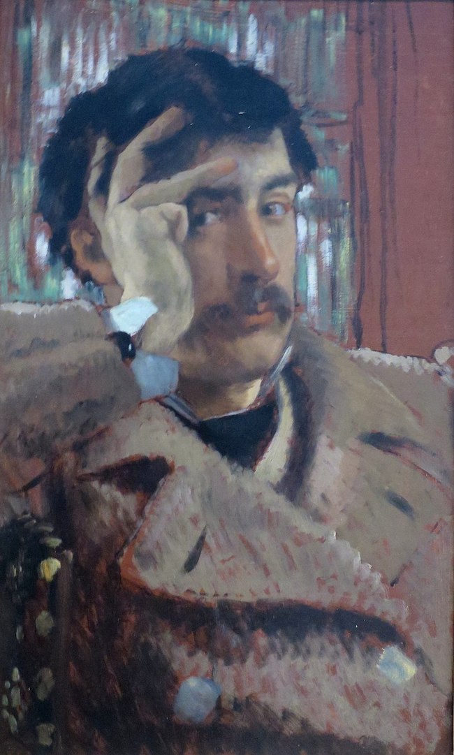 James Tissot, Self-Portrait, c. 1865, oil on panel, Fine Arts Museums of San Francisco, Palace of the Legion of Honor. Public Domain: Wikipedia