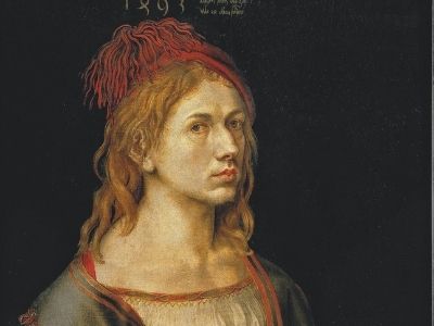 Albrecht Dürer, Portrait de l'artiste tenant un chardon