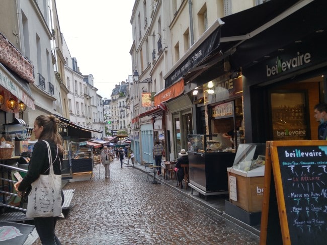 Restaurants at rue Mouffetard