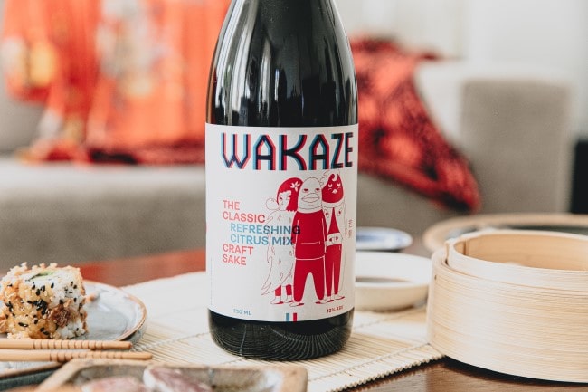 Classic Wakaze craft sake with refreshing citrus mix