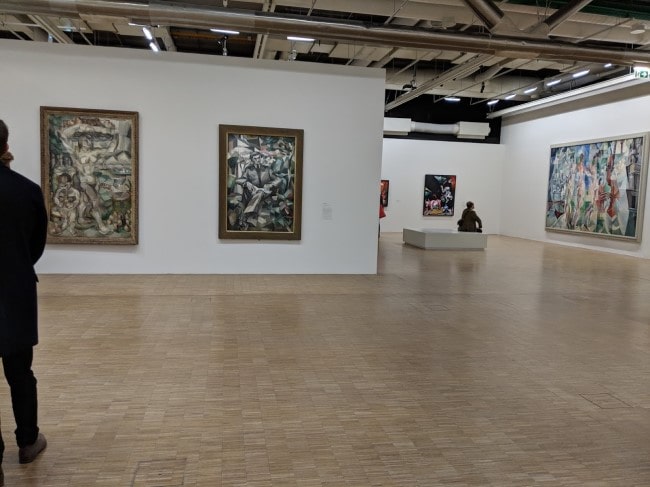 Cubism show at Pompidou Delaunay, Le Fauconnier, etc. installation