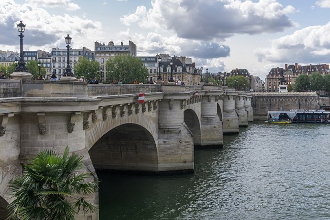 View of the Pont Neuf Bridge Paris