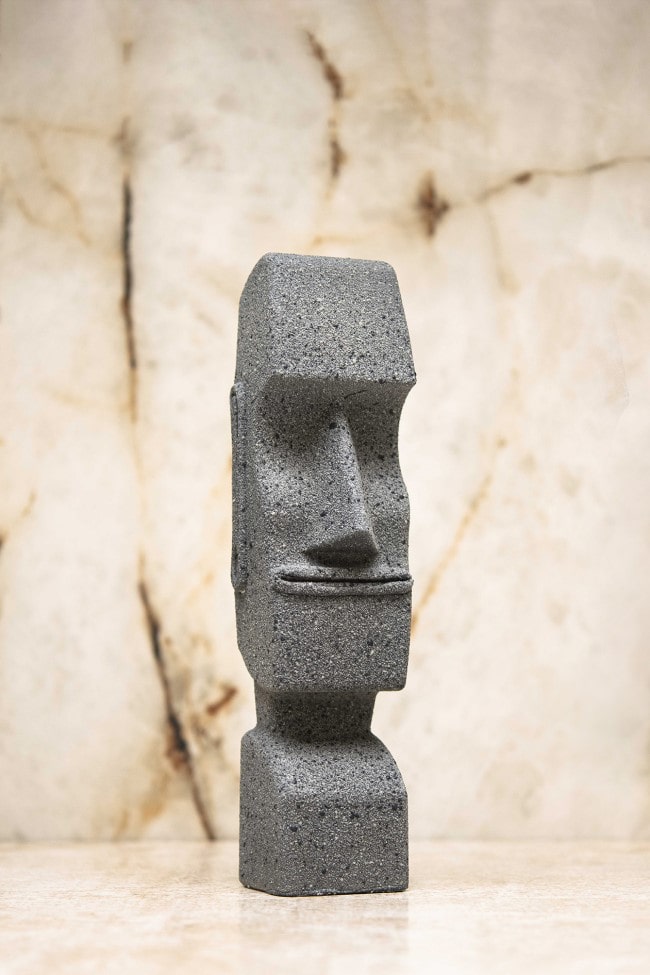 Easter chocolate that looks like a Moai head from the Easter Island