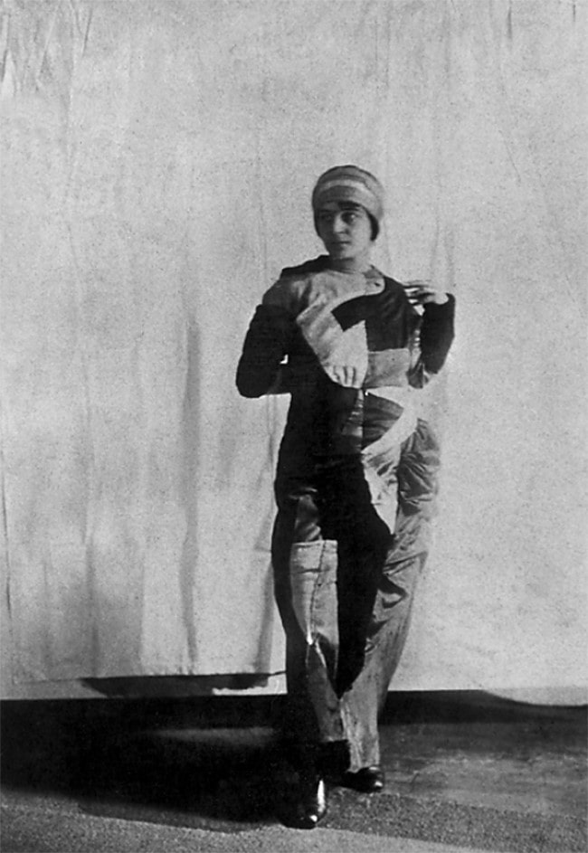 Sonia Delaunay in her Simultaneous Dress 1913