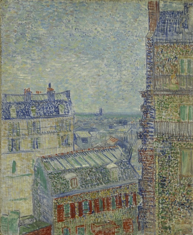 Vincent Van Gogh's view from Theo's apartment