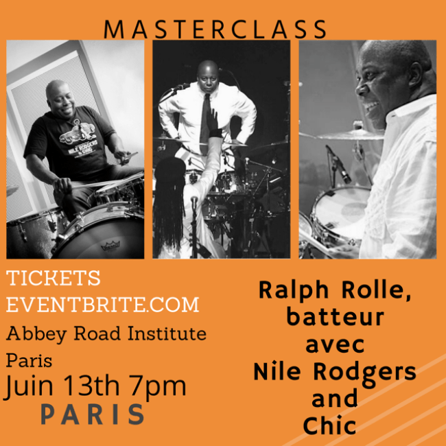 Poster for Ralphe Rolle's masterclass in Paris