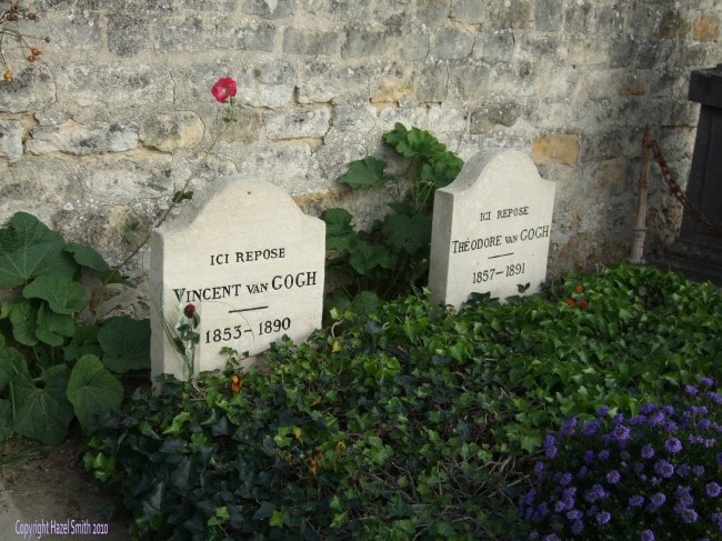 Theo and Vincent’s grave in Auvers-sur-Oise