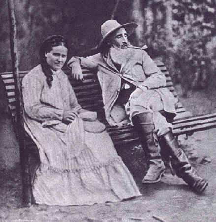 Camille Pissarro and his wife, Julie Vellay, 1877, Pontoise