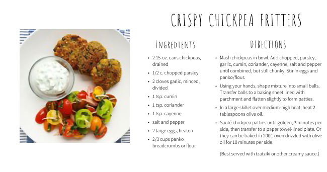 Crispy Chickpea Fritters Recipe by The Cook Club