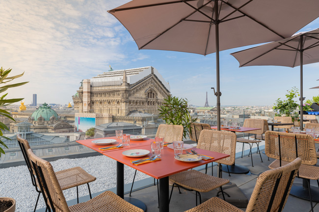 Créatures: the rooftop restaurant on Galeries Lafayette terrace is